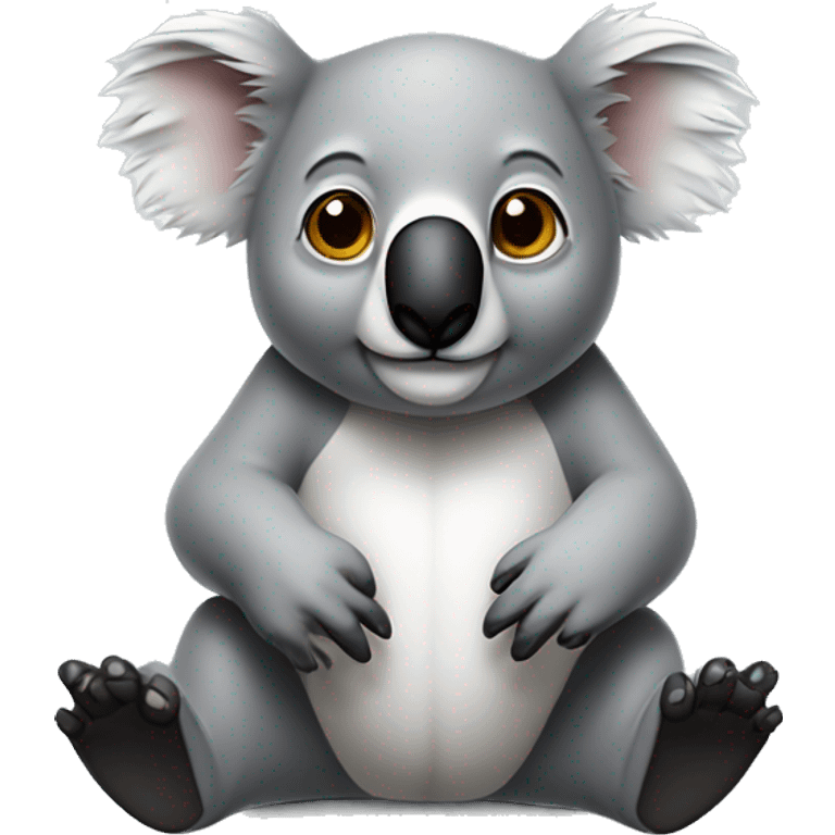 matematik çözen koala emoji