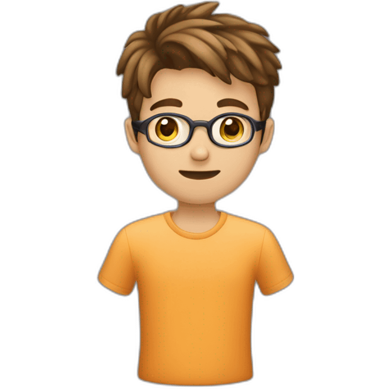 Jeune homme de 21 ans qui joue sur son pc emoji