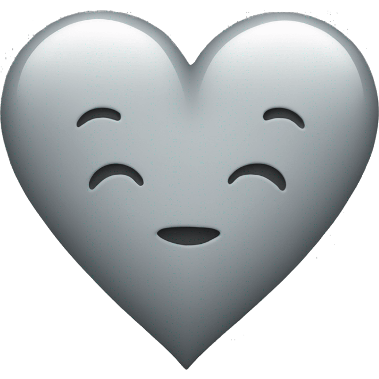 Gray heart emoji