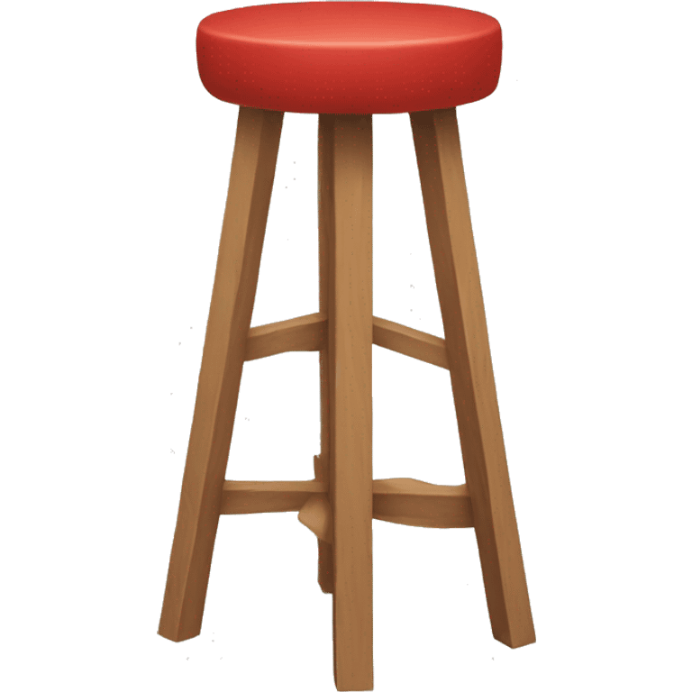 Red round stool emoji