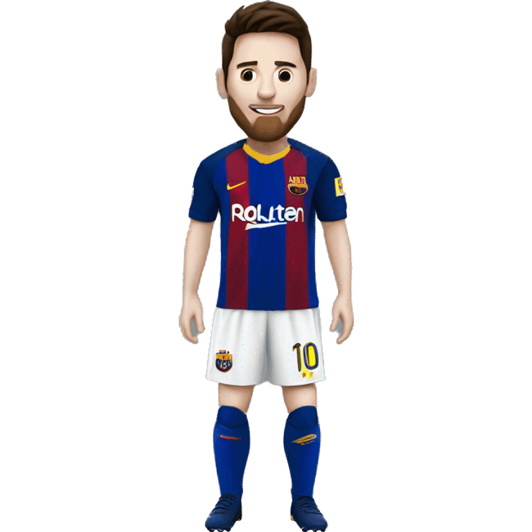 Messi con la camiseta de boca emoji