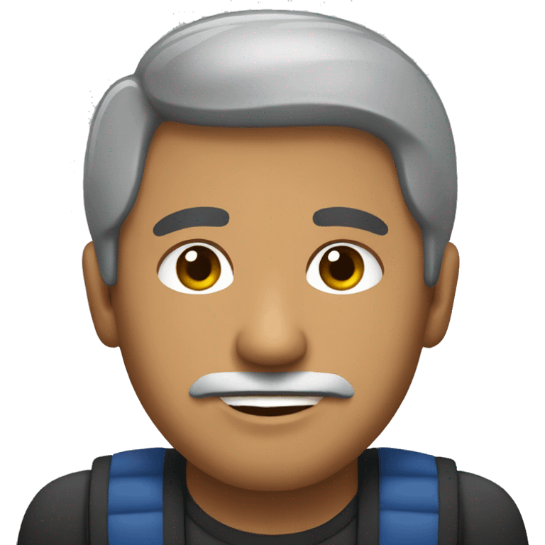 A multi racial man who is Mexican, Italian, and indigenous emoji