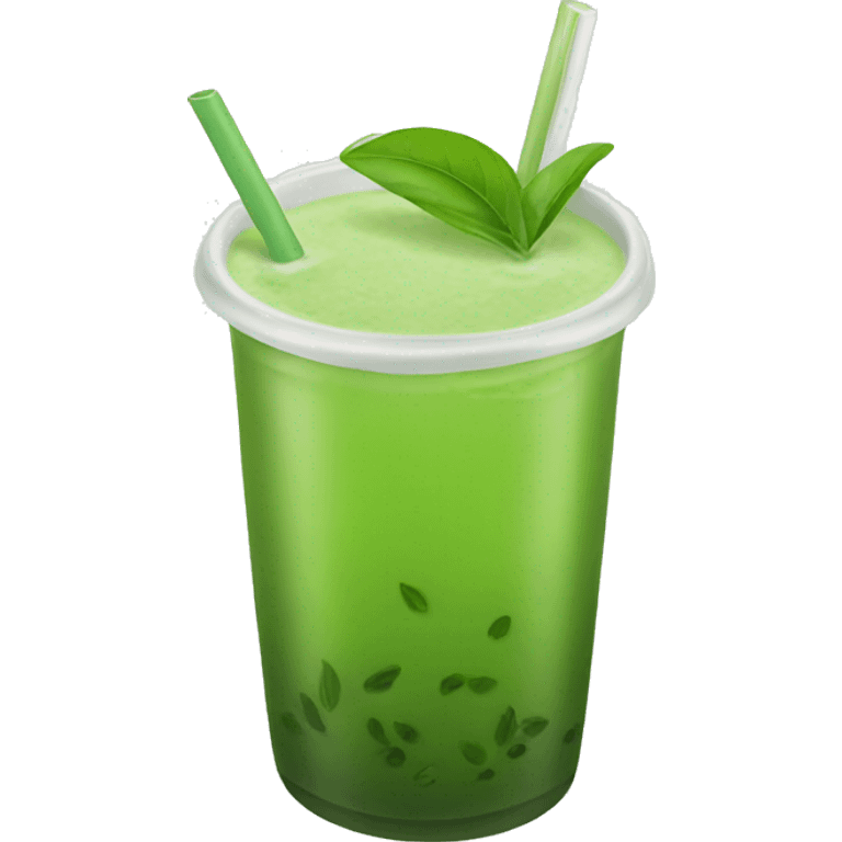 Thai green tea emoji