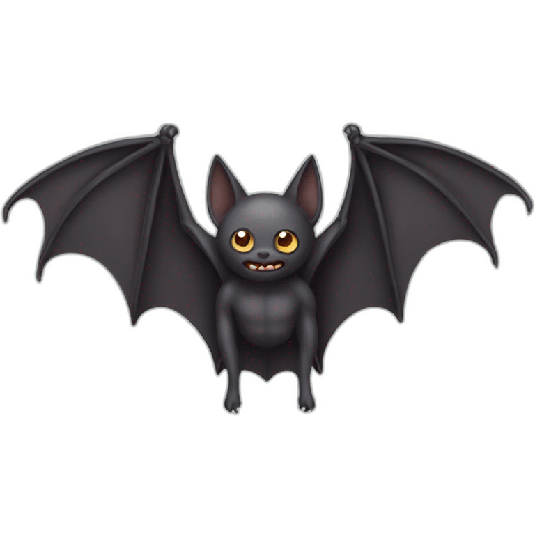 Bat with human legs emoji