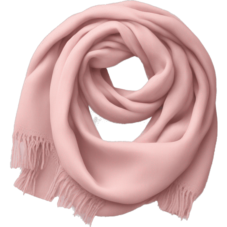 Pale pink scarf emoji