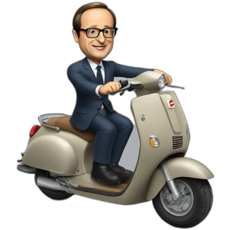 françois hollande en scooter emoji