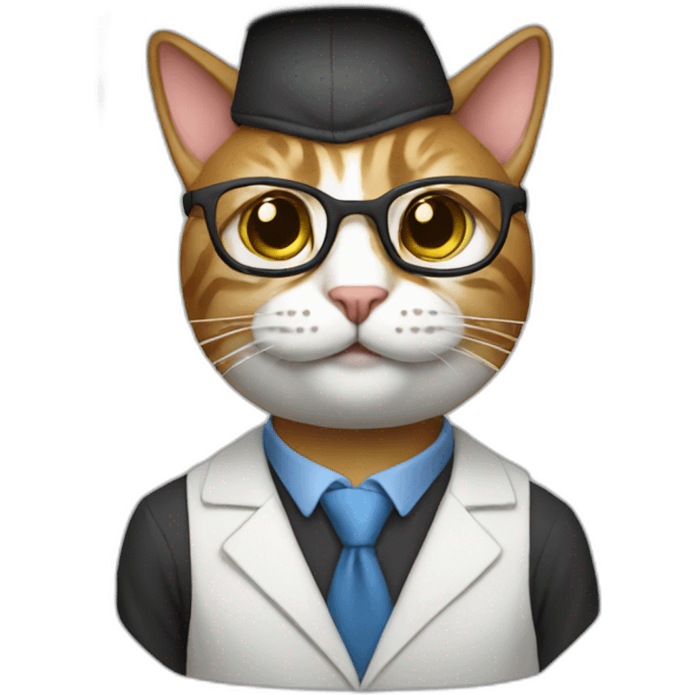 cat professor emoji