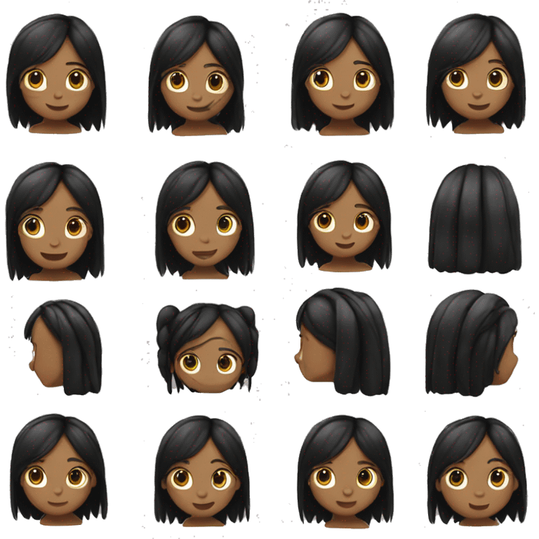 OnlyLongbraid-black hair-no girl-no human only a braid  emoji