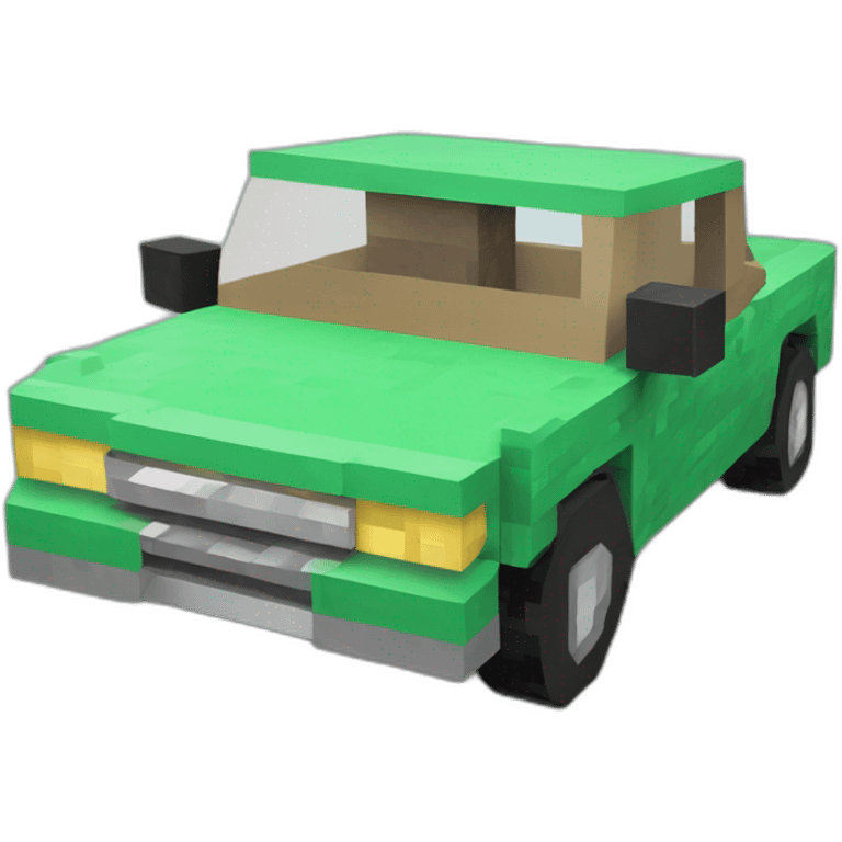 Minecraft car emoji