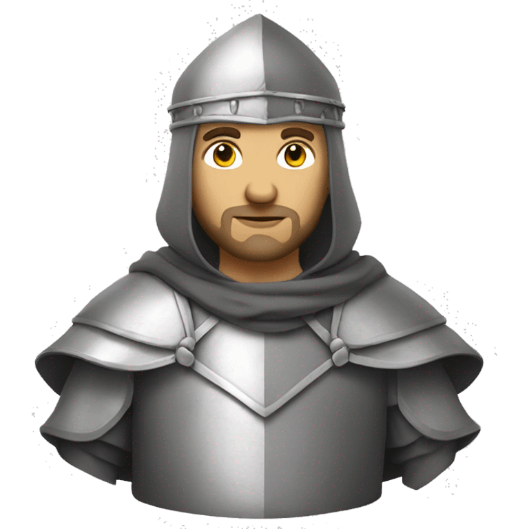 white and grayscale medieval he emoji