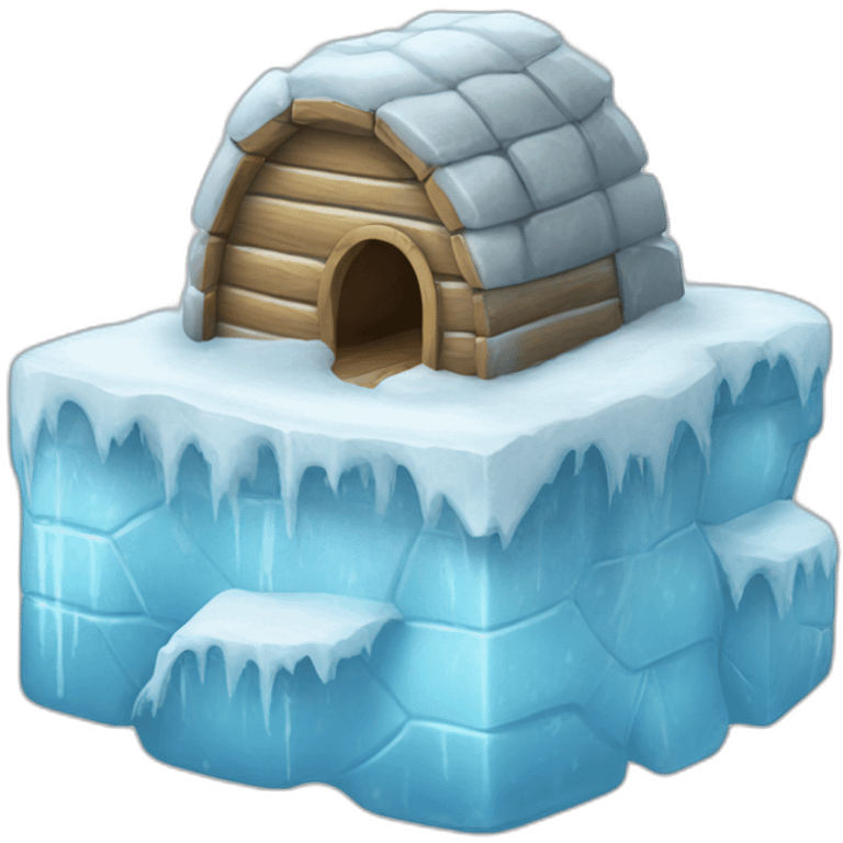 ice cube igloo emoji