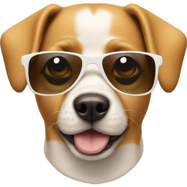 Dog whit sunglasdrs emoji