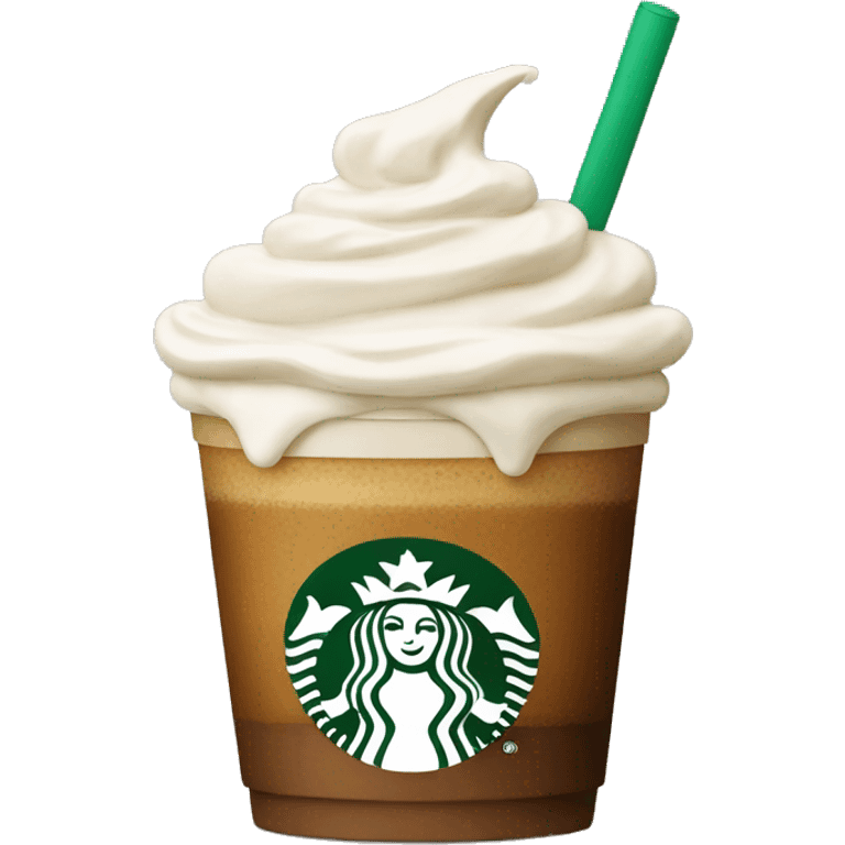 Starbucks Coffee with cream  emoji