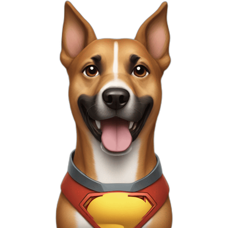 a super hero dog emoji