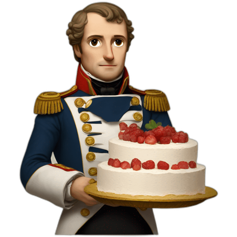 napoleon holding cake napoleon emoji