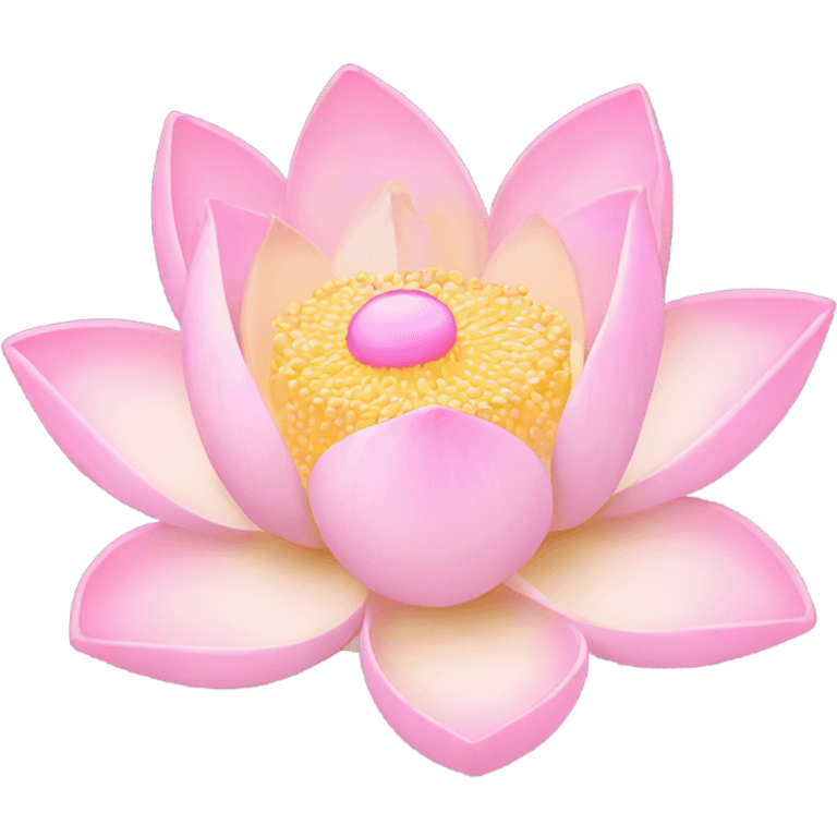 pastel pink lotus emoji