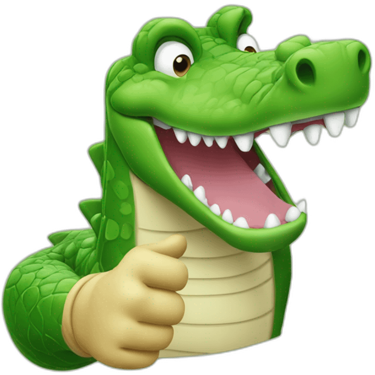 thumbs up crocodile emoji