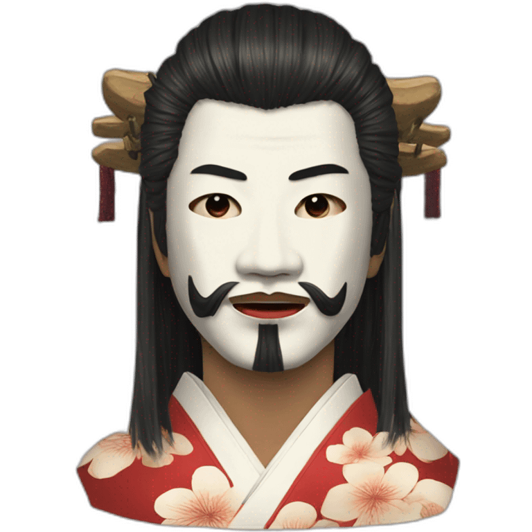 noh-dogears-mask-longhair-hotguy-japanese-kimono emoji