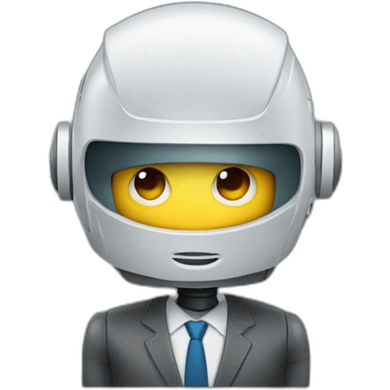 robot news reporter emoji