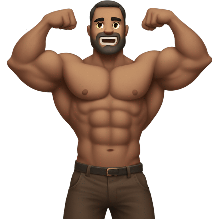 bara man flexing emoji