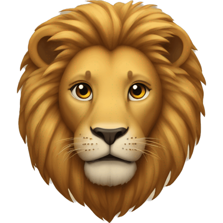 A lion shaped heart emoji