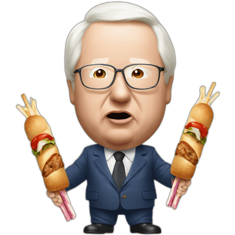 jean marie le pen eat kebab emoji