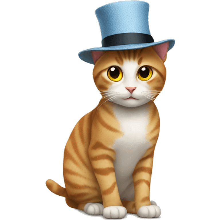 Cat in a hat emoji