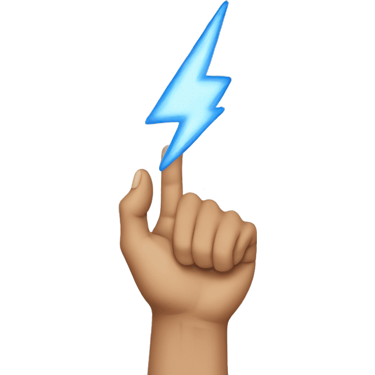 Thunder hand  emoji