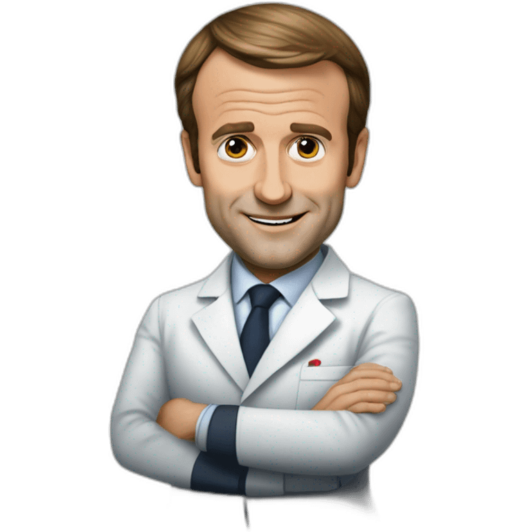 Emmanuel Macron en chirurgien emoji