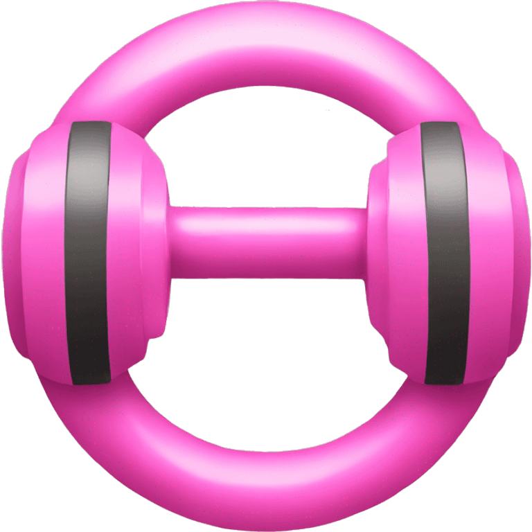 pink weights emoji