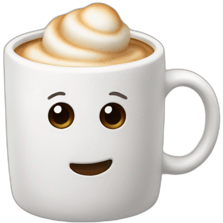 coffee marshmallow emoji