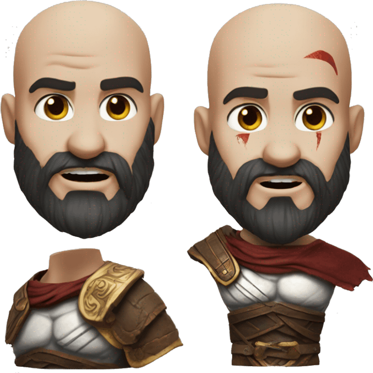 Kratos from god of war emoji