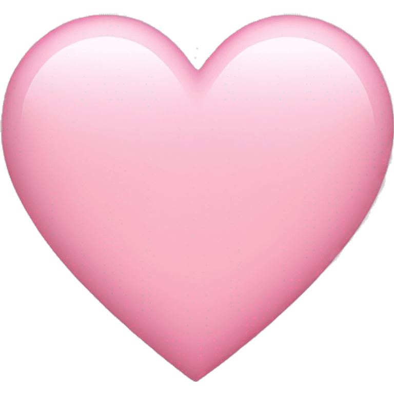 Light pink IOS heart emoji