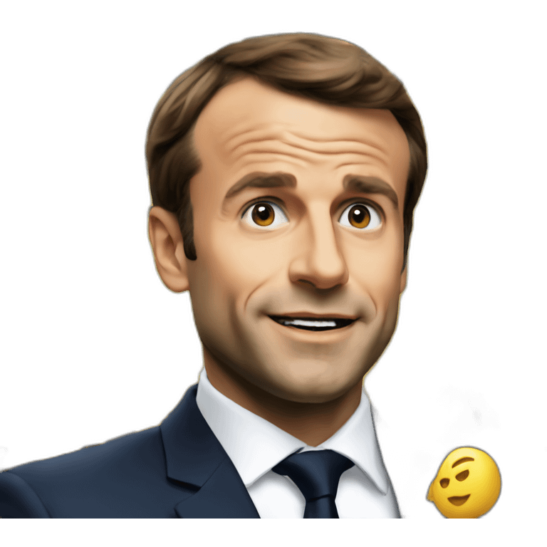 Macron explosing emoji