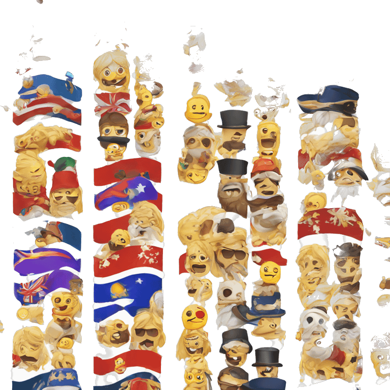 Create an emoji of white beard flag of one-piece  emoji