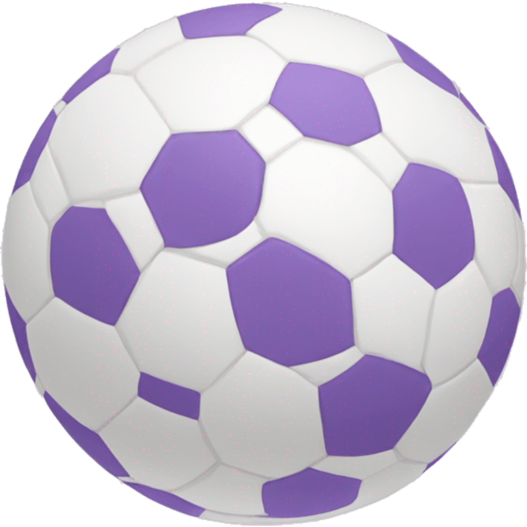 Balón violeta y blanco emoji