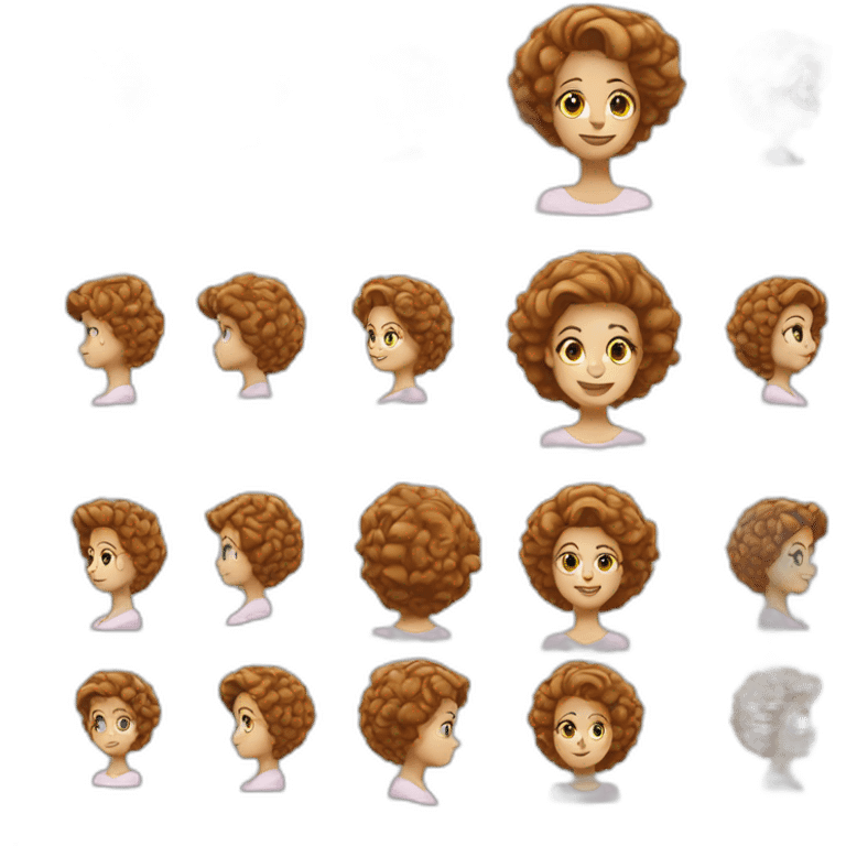 Lunch lady hair emoji