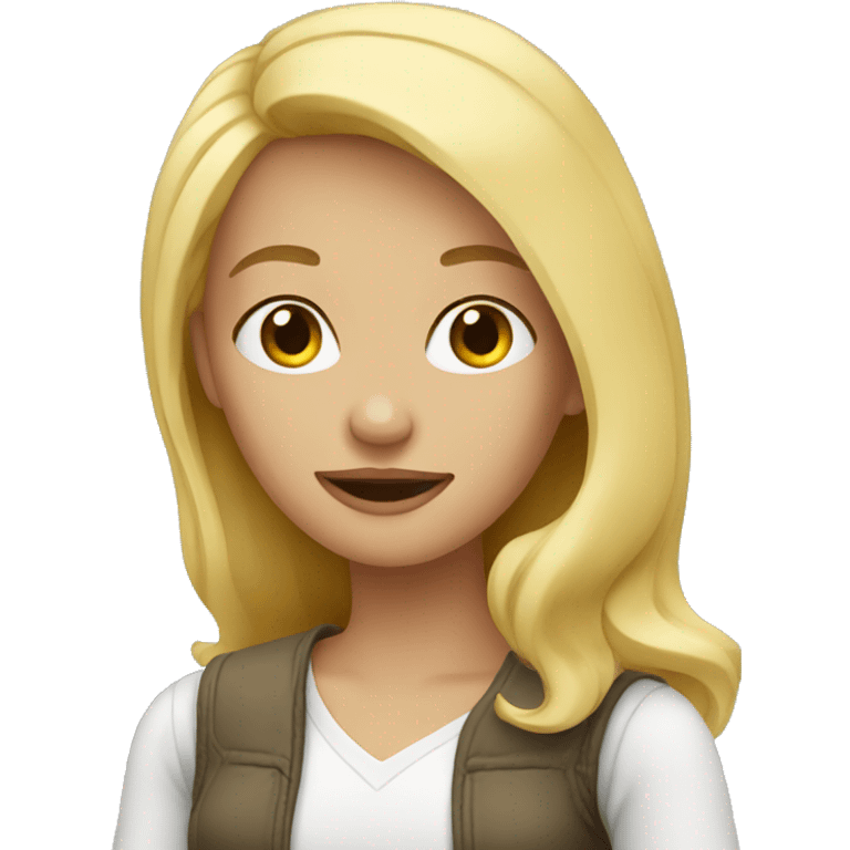 The blonde girl emoji