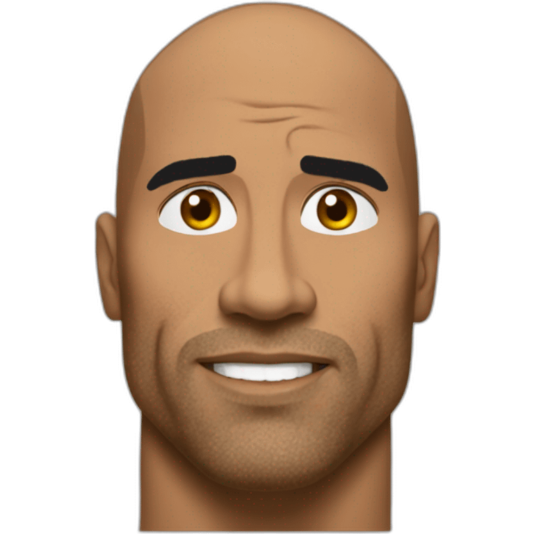 The rock qui lève le sourcils droit emoji