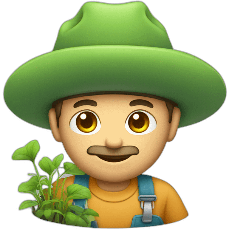 gardener with rack emoji