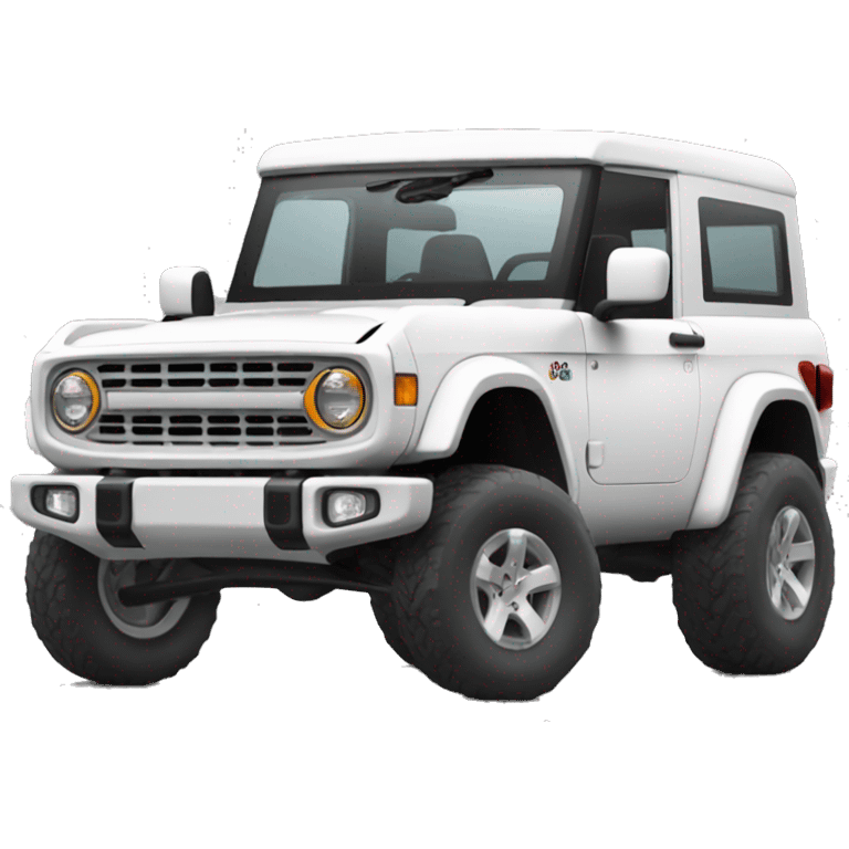 White 2023 bronco  emoji