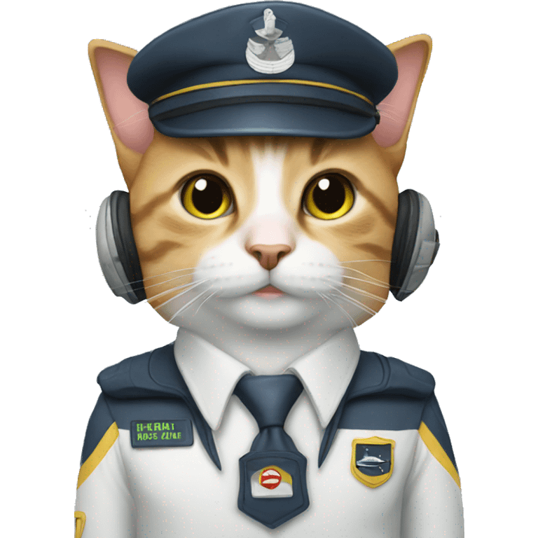 Pilot cat emoji