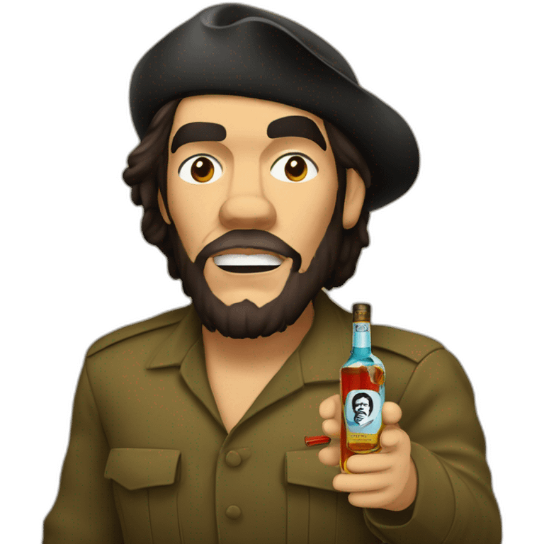 Che Guevara drink rum emoji