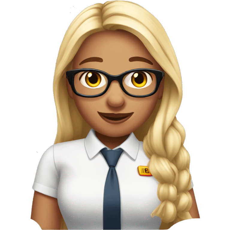 pig girl working as a hotel recepcionist at Ibis Hotel emoji