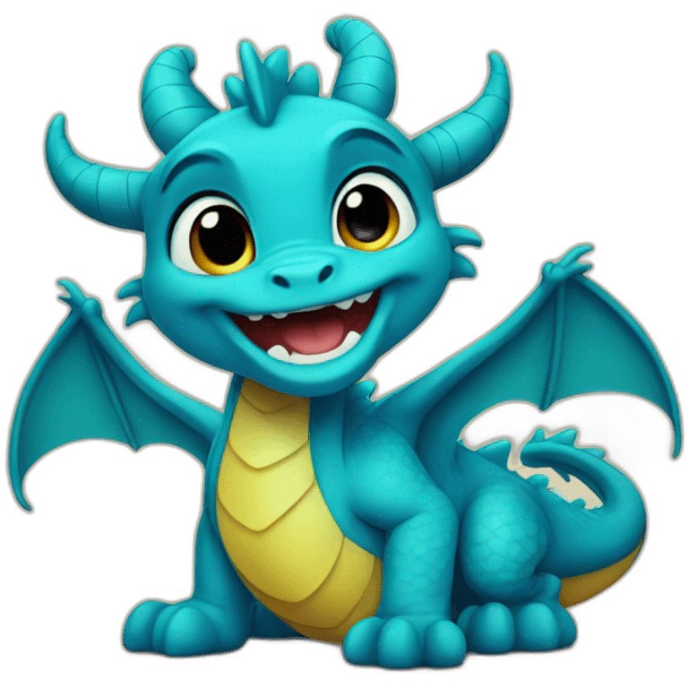 dragon cute disneyland emoji