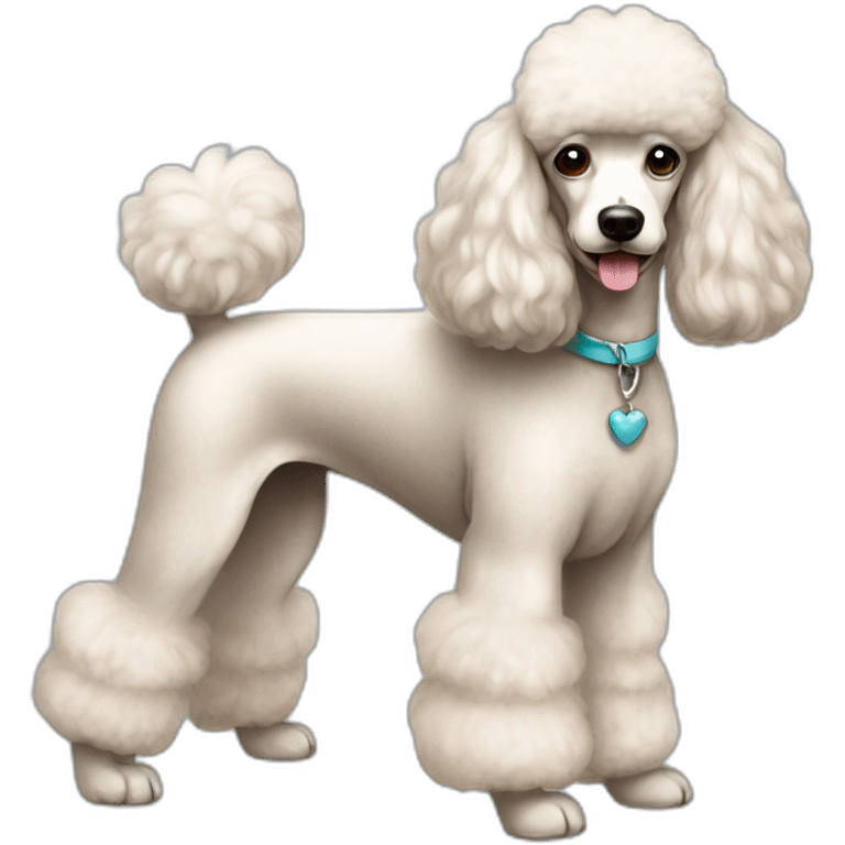 Dog Standart Poodle full-height emoji