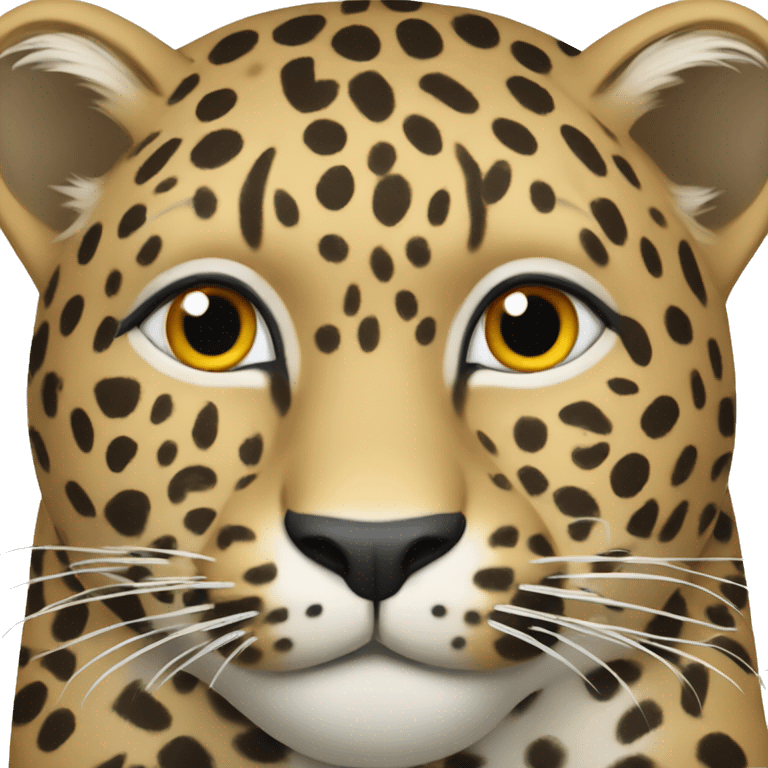 Leopard qui rigole emoji