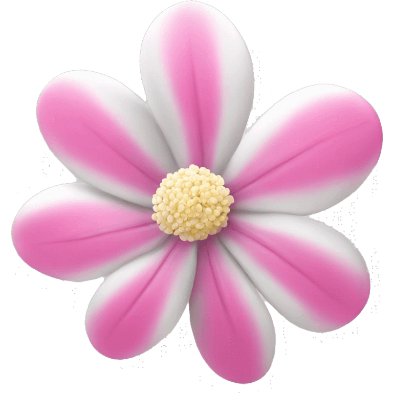 Pink and white beach flower. emoji