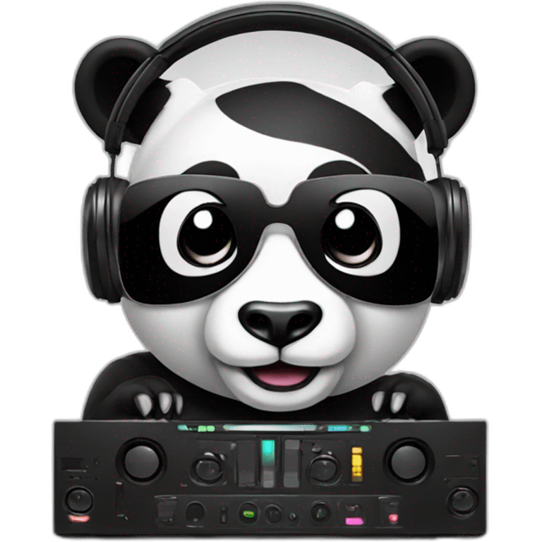 Panda DJ emoji