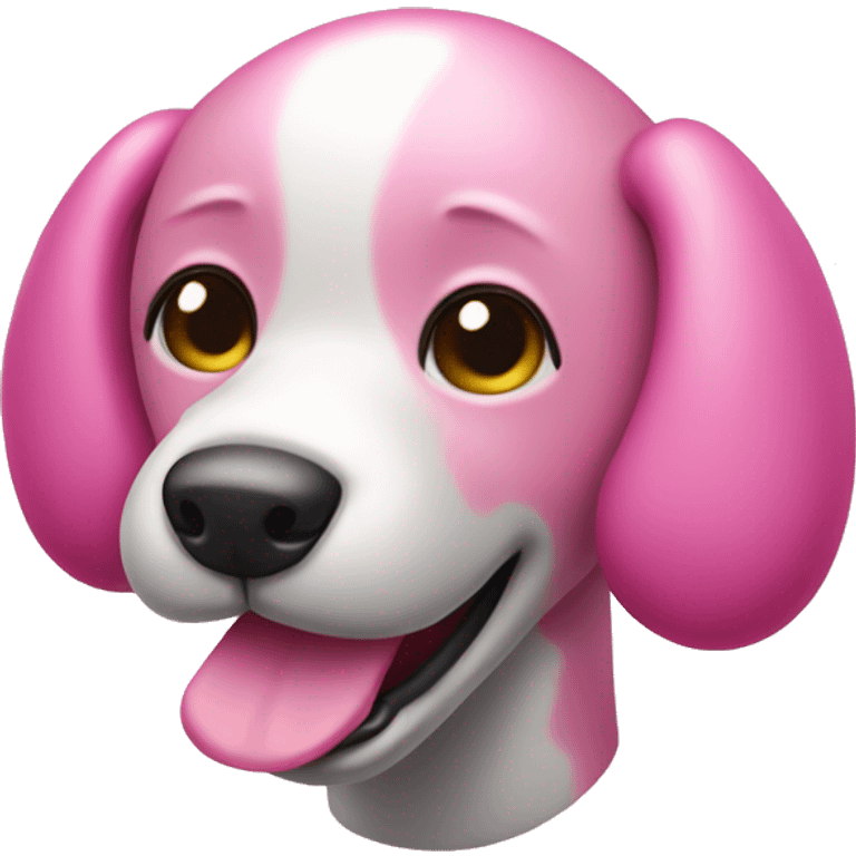 pink ballon dog emoji